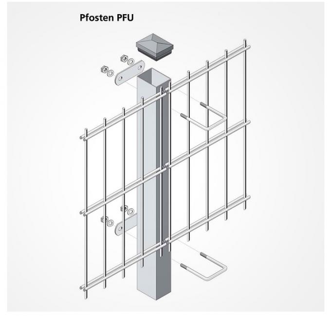 에 대한 최신 회사 뉴스 저렴한 높은 보안 868 이중 철망 울타리 3