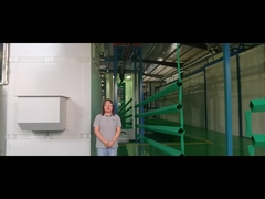 분말로 코팅된 정사각형 기둥