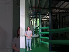 매끄러운 튜브형 강철 울타리 기둥 분말 코팅