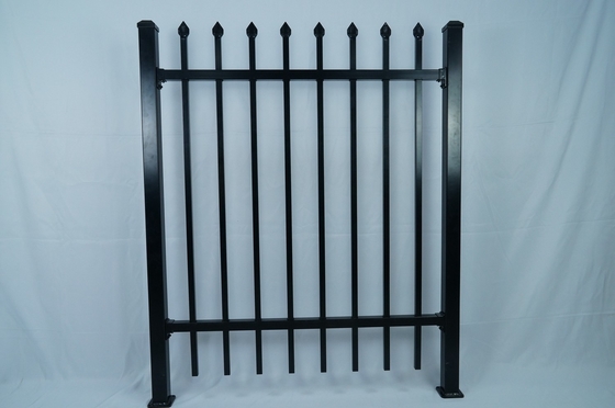 앞 마당 철자 피켓 펜싱 패널 레일 25 * 25mm 또는 40 * 40mm 블루 화이트 블랙 녹색