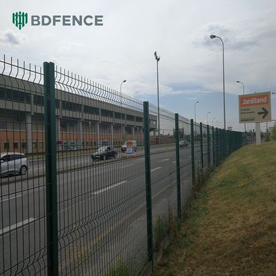 고품질 밸런제 스틸 금속 PVC 코팅 3d v 굽는 구부러진 정원 용접 철망 패널