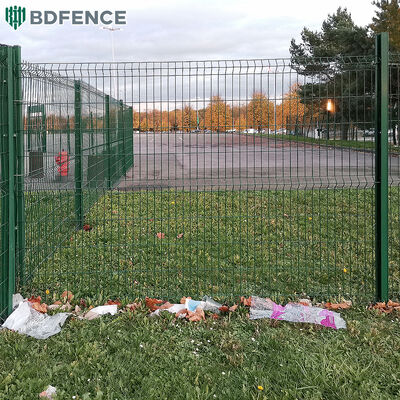 쉽게 조립 된 3D 곡선 금속 철 패널 둘레 보안 울타리 V 메쉬 용접