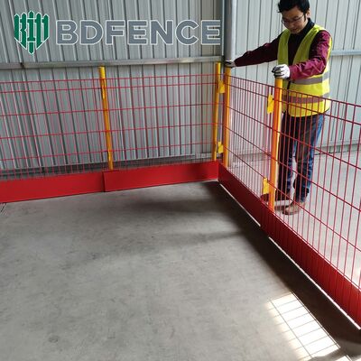 1.5m 높이의 가장자리 낙하 보호 톱 보드 장착 철 가장자리 장벽 울타리 건설 공학에 사용됩니다