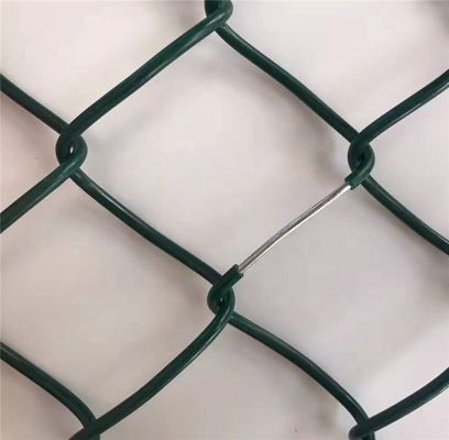 PVC 코팅 체인 링크 울타리 패널 트릴리스 게이트를위한 검은색