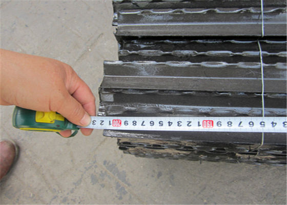 ISO14001 2015는 검은 1.8m 울타리 별 말뚝을 페인트를 칠했습니다