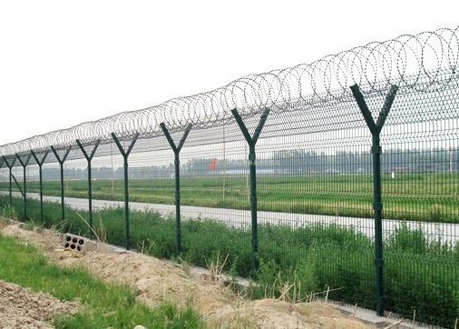 파우더는 녹색 358 교도소 반대 승진 보안 펜싱을 코팅했습니다