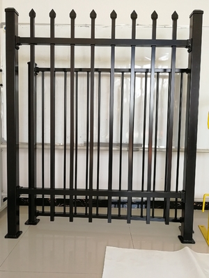 쉽게 조립 된 진료 된 PVC 코팅 된 제작 철강 철강 울타리 패널